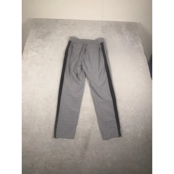 Athleta Pants Womens 4 Gray Black Plaid Brooklyn Ankle‎ Side Stripe Stretch - Image 6