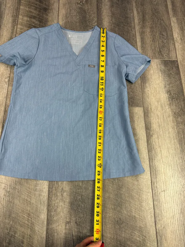 Figs Dusty Blue Catarina Scrub Top - Image 11