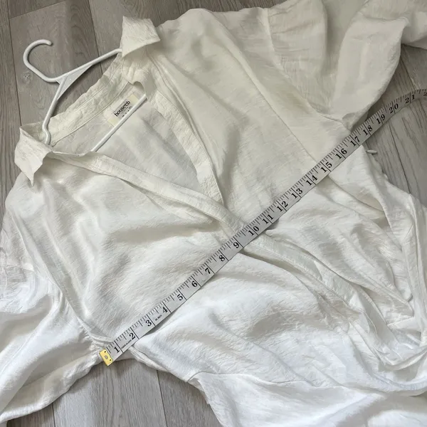 House of CB Dress carys open mini shirt womens White (large) preppy sexy resort - Image 4