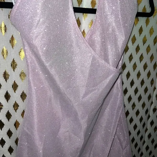 Princess Polly sparkly pink halter top dress Paris mini dress size 0 - Image 5