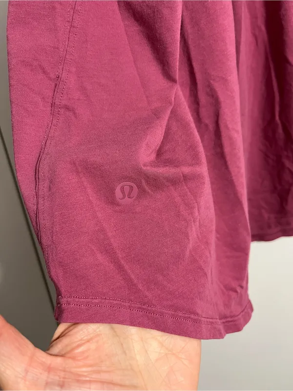 Lululemon Medium Mauve Moss Rose Pleated Love Tank Top - Image 5
