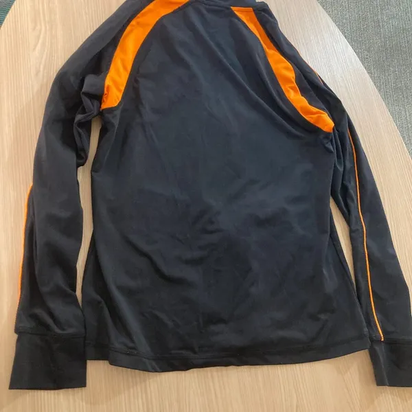 San Francisco Giants Windbreaker Jacket Women's Small Black and Orange Full Zip - Image 3