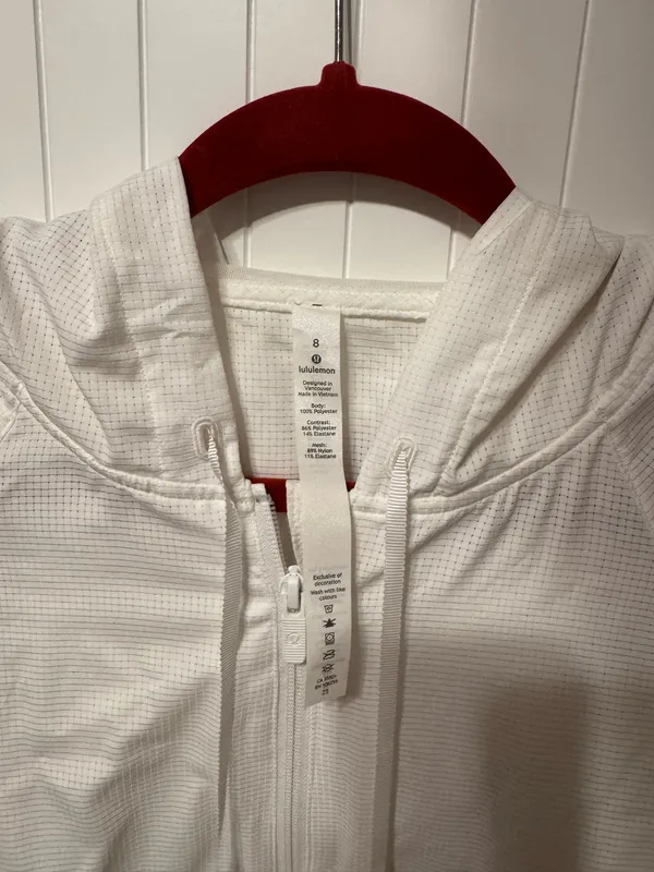 Lululemon White Windbreaker Jacket - Image 3