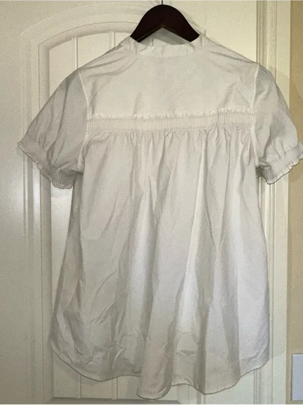 Athleta Levitate Poplin Tee White XXS - Image 4