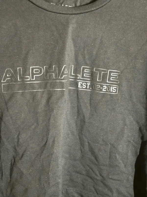 Alphalete Athletic Cropped Tee Size Small - Image 4