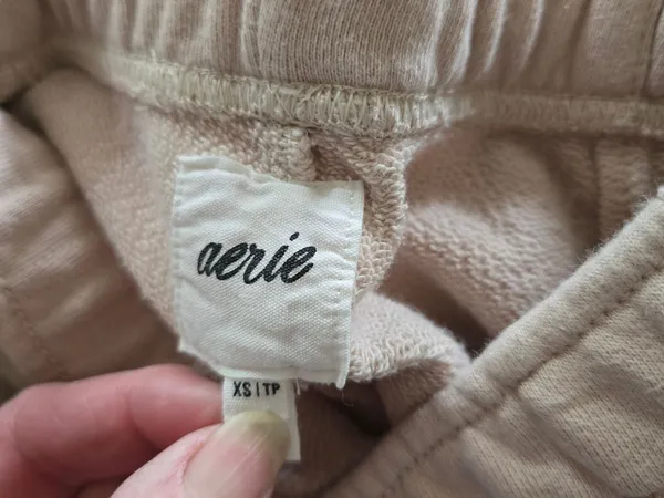 aerie Neutral Beige Pull-On Straight Leg Pants (B) Xs - Image 2