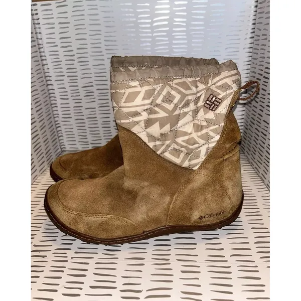 Columbia Minx Mid II Omni-Heat Waterproof Suede Winter Boots Brown 7 200 Gram - Image 2