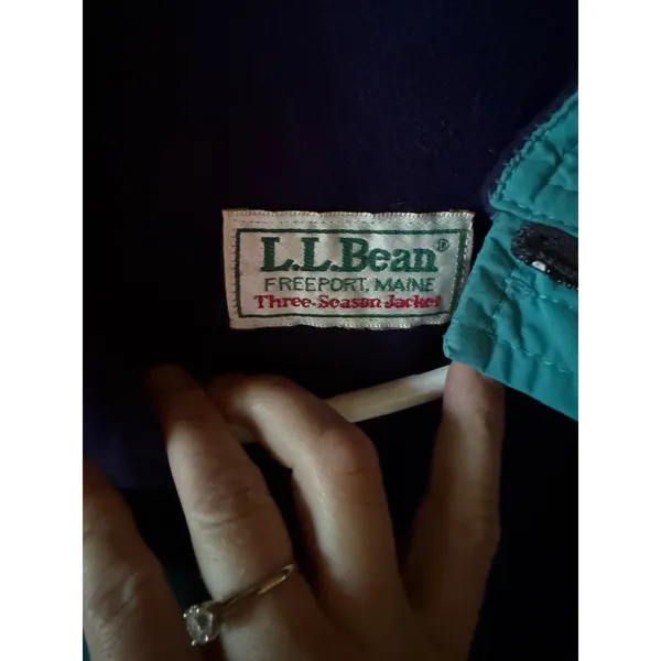 Vintage L.L. Bean Teal Bomber Jacket – Retro 90s Windbreaker‎ Zip Up Outerwear - Image 7