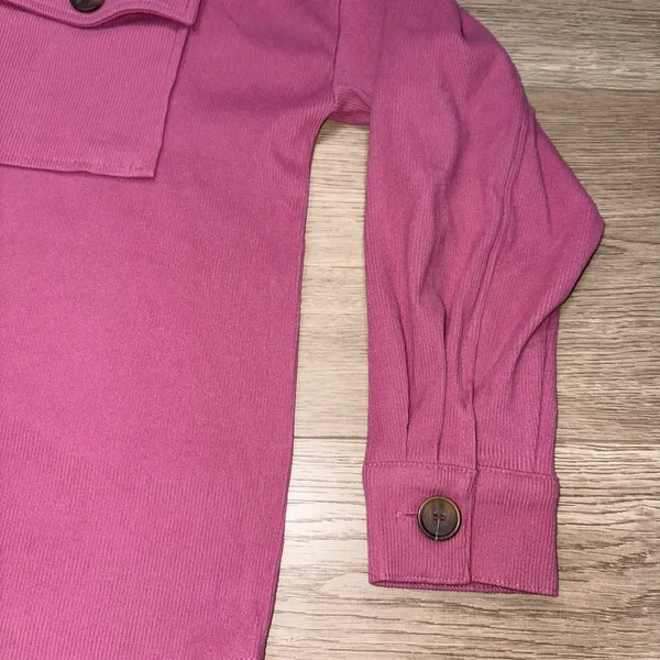 Hippie Rose Women's Boutique Pink Button Up Size Medium - Image 9