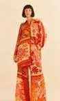 Farm Rio Forest Mixed Scarves Lenzing Ecovera Viscose Pants - Image 2