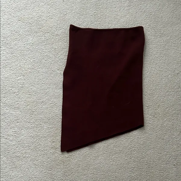 😍😍 Cutest Maroon Knit Long Asymmetrical Tube Top - Image 2
