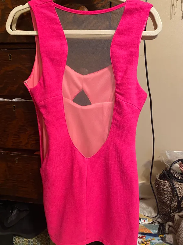 Tobi Hot Pink Dress - Image 4