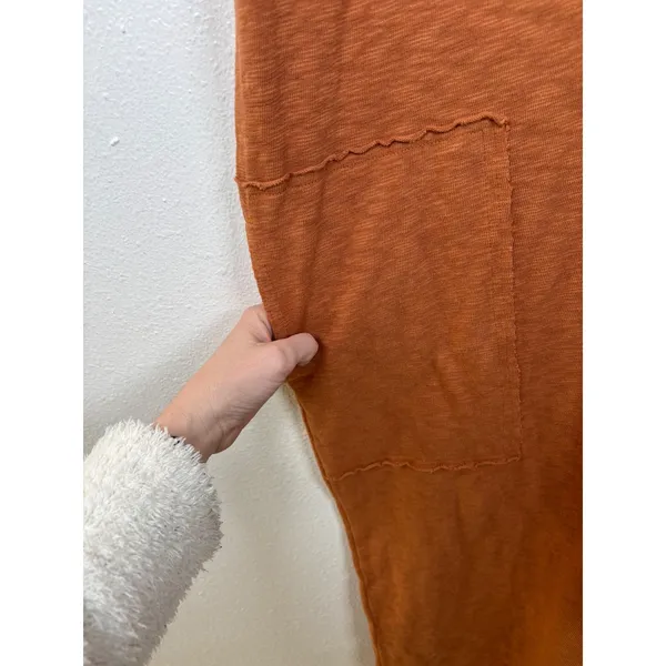 Free People FP Beach‎ Sun Shower Maxi Dress Womens Small Orange Copper Pockets - Image 5