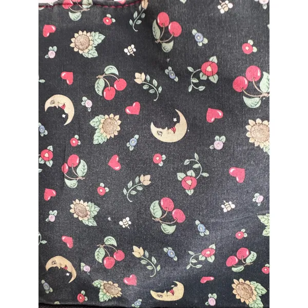 Vintage‎ Mary Engelbreit moon heart cherry sunflower print bag - Image 3