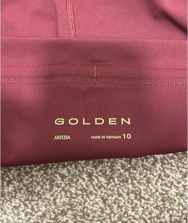 Maroon Aritzia Golden Boxer Shorts - Image 3