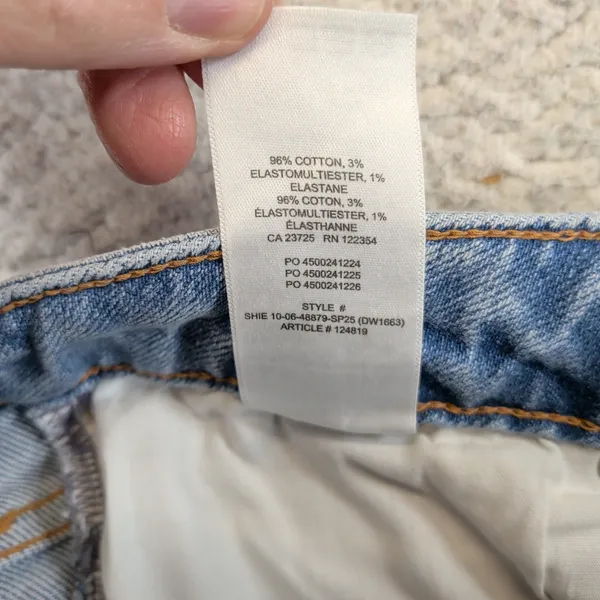 Denim Forum Aritzia Joni High Rise Flare Jeans Blue Medium Wash 28 DW1663 - Image 5
