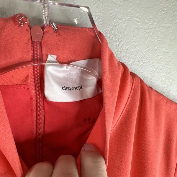 Cinq à Sept Dresses Imogen Dress Coral Small - Image 8