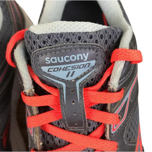 SAUCONY Cohesion 11 Running Shoe Women 9.5 Grey/Red Athletic Comfort Outdoor - Image 6