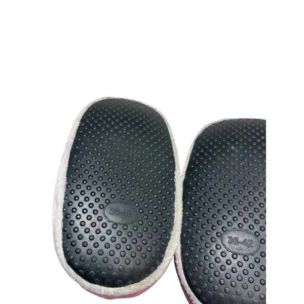 Sneaker Slippers High Top Plush Pink White Comfycore - Image 12