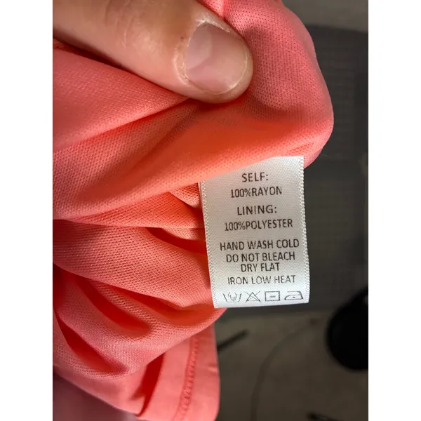 VICI Coral Pink Tiered Ruffle Maxi Dress Womens Small Smocked Back Boho Summer - Image 4