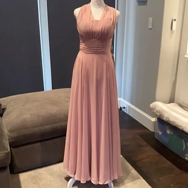 Women’s Pink Full Length Strapless Prom Party Dress S NWT **READ DESCRIPTION - Image 2