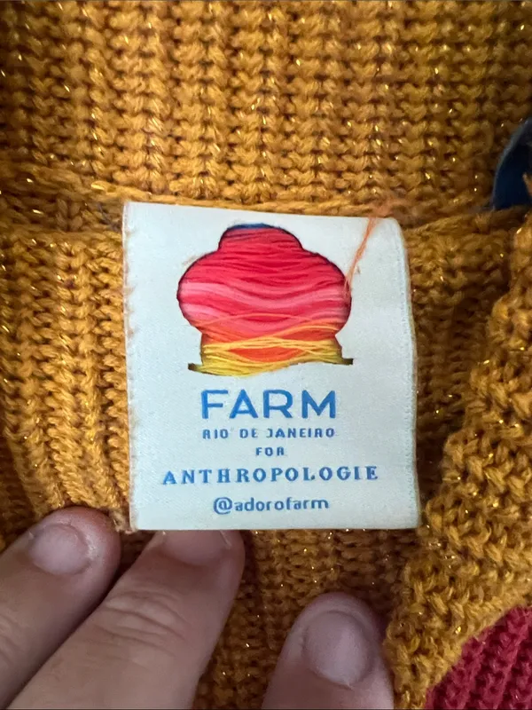 Farm Rio by Anthropologie striped sweater, size xxs ®️ - Image 6