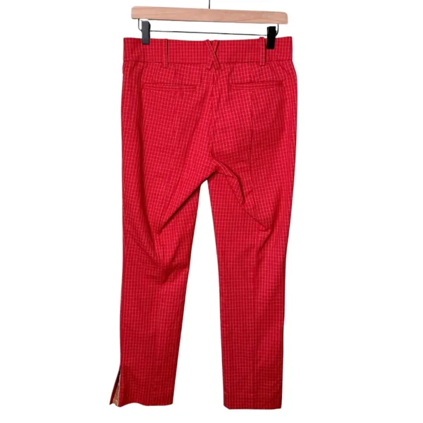 Anthropologie The Essential Slim Trousers Pants Trouser Orange Red Women’s 4 - Image 7