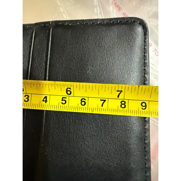 Marc Jacobs Beige Leather Wallet Snap‎ Closure Card Holder Zip Pocket - Image 9