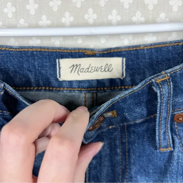 Madewell Dark‎ Wash The High Rise Slim Boyjean - Image 3