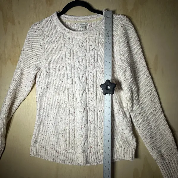 LL Bean Women’s Crewneck Pullover Sweater Henley Size‎ Small - Image 6