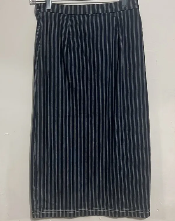 Urban Outfitters BGD Denim Pinstriped Pencil Skirt Size Medium - Image 3
