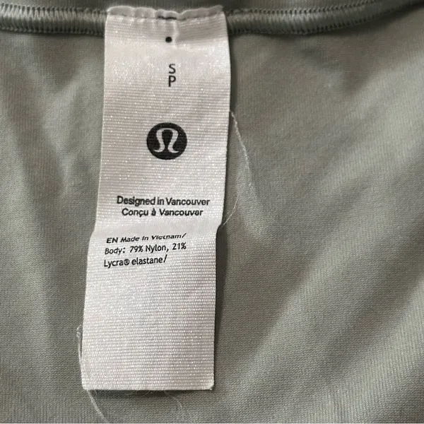 Lululemon S Jade Gray Wundermost Ultra Soft Nulu Square Neck Sleeveless Bodysuit - Image 7