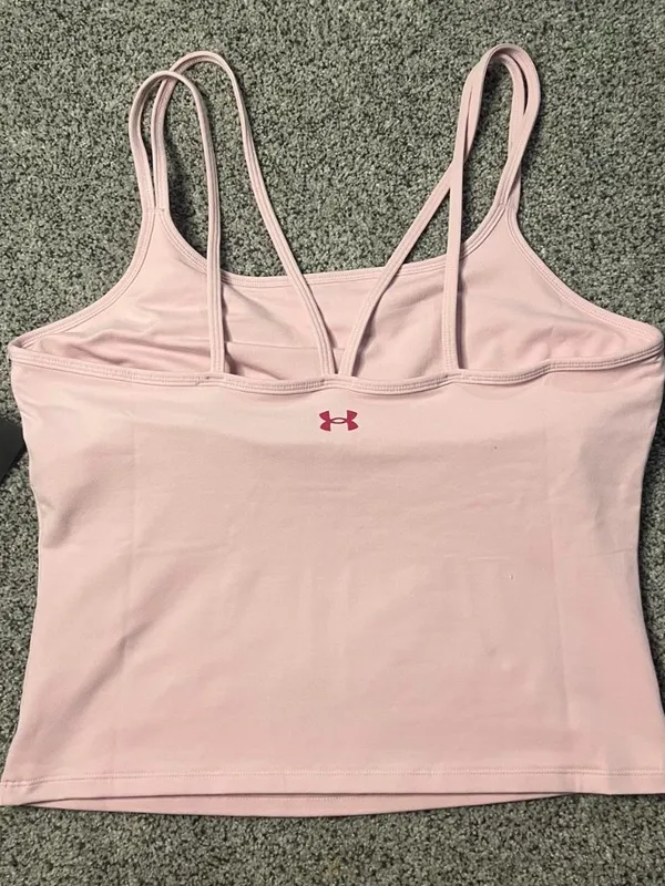 Baby pink Under Armor athletic tank top - Image 2