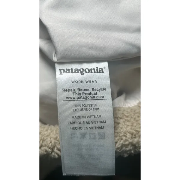 Patagonia Los‎ Gatos Fleece Vest Womens Medium El Cap Khaki Tan Full Zip 25216 - Image 6