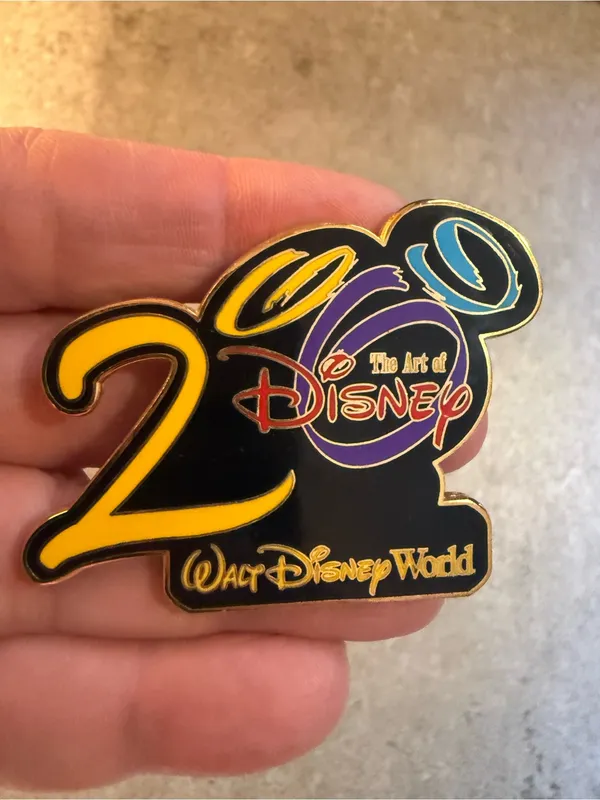 Disney 2000 Commemorative Pin - Black, Yellow, Purple, Blue, Red - Image 5
