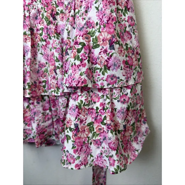 Hello Molly ruffled out pink mini dress XL women 10 victorian romantic sexy NWT - Image 6