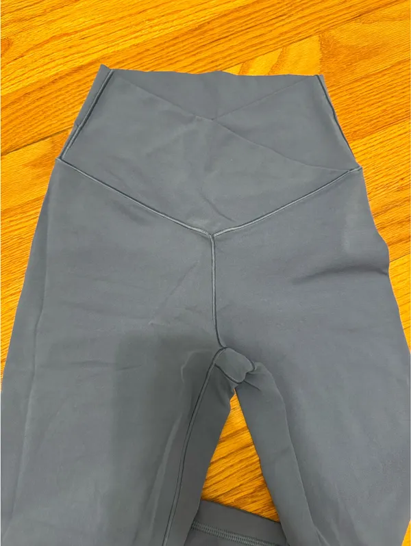 Aerie Blue Crossover Flare Leggings - Image 2