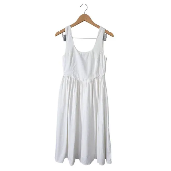Rolla's Leoni Dress Size XS White Sleeveless Midi‎ NWT - Image 5