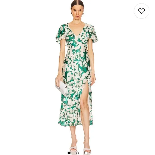 Astr The‎ Label Florecita Floral Cream & Green Dress - Image 2
