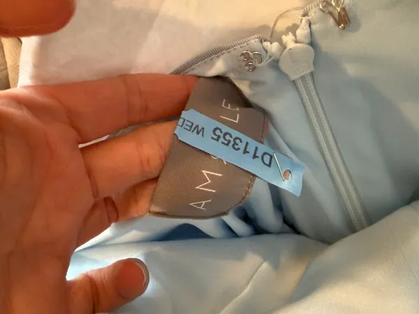 Amsale Arabella Dress in Ice Blue - Image 4