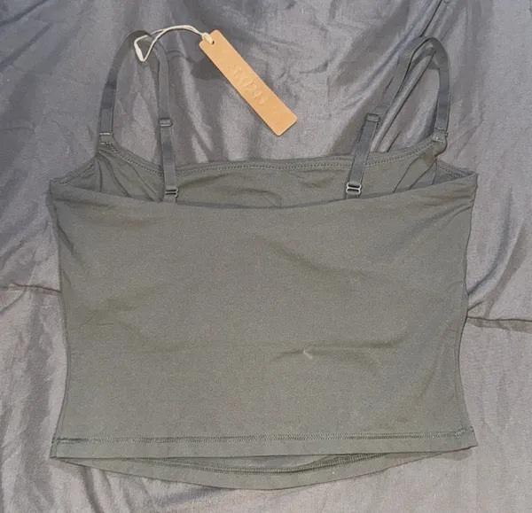 Skims Fits Everybody Cropped Cami Color Gunmetal Limited Edition - Image 3