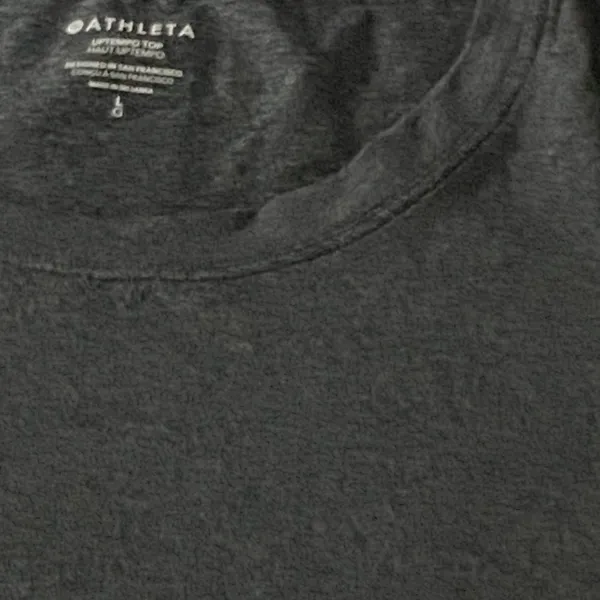 Athleta Gray Uptempo Top Size Large Athleisure, minimalist, normcore, gorpcore - Image 12