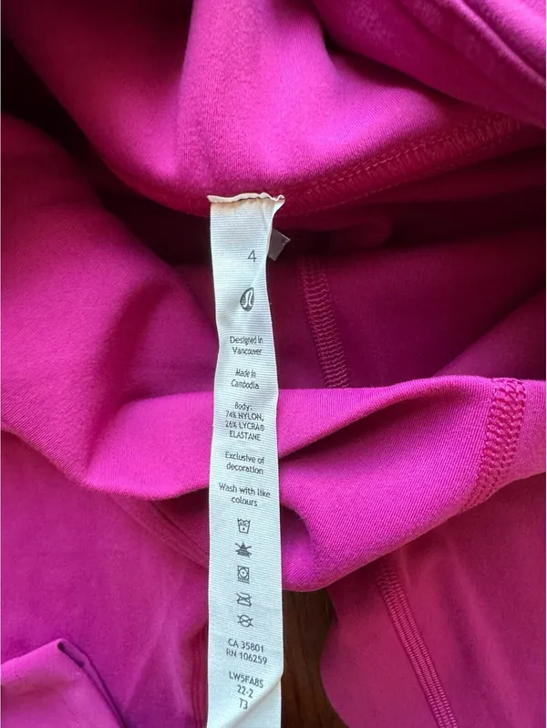Lululemon Instill High Rise 25” Magenta Purple Size 4 NWT - Image 6
