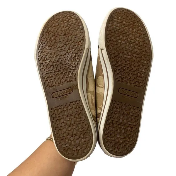 Coach Dee Allover CC Print Sneakers for‎ Women Sz 7B - Image 9