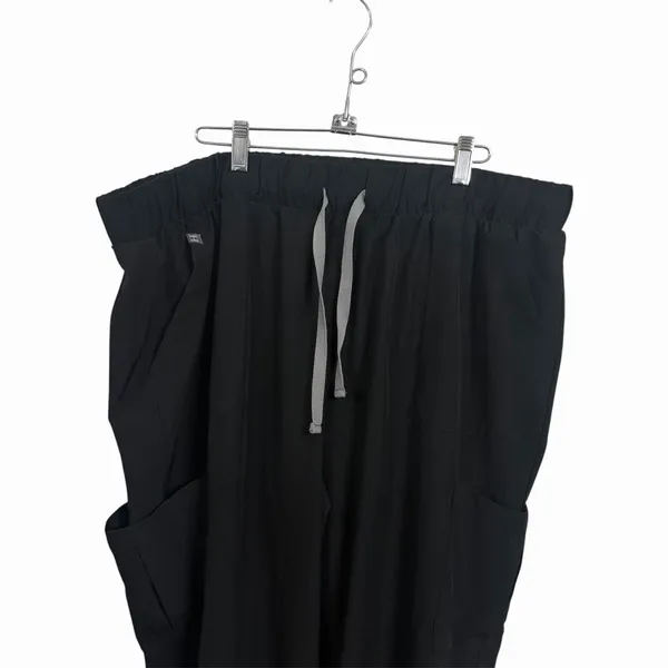 Hanes Women's Sz 3XL Black Scrub Joggers Pants Comfort Fit Pull On Drawstring - Image 2