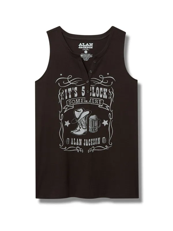 NWT Torrid Alan Jackson It's 5 O'Clock Somewhere Tank Top 00 Country Western 10 - Image 3