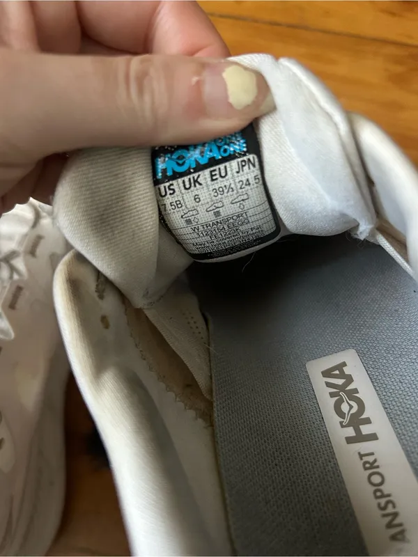 Hoka Transport White 7.5 Women’s Sneakers - Image 10