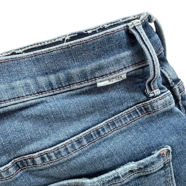 Mother Denim The Insider Step Chew Fray Ankle Jean Size 26 Dancing on Coals Blue - Image 3