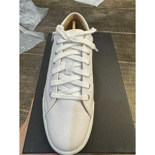 Club Monaco Jowenna White Low Top Sneaker Women's Size‎ 9 Leather Classic - Image 4