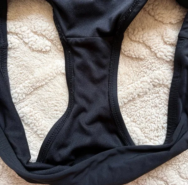 Women’s Black Bikini Bottoms - Mid Rise Medium Coverage Bathing Suit Bottoms - Image 2